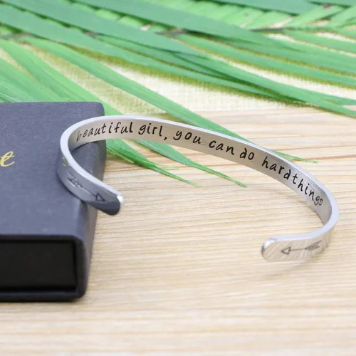 Vista 5 de MEMGIFT - Pulsera inspiradora para mujer joyería inspiradora regalo para su cumpleaños