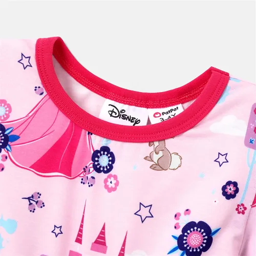 Vista 3 de Disney Princess Toddler Girl Dress Character Print Long Sleeve Playwear Dress 2-6 Years