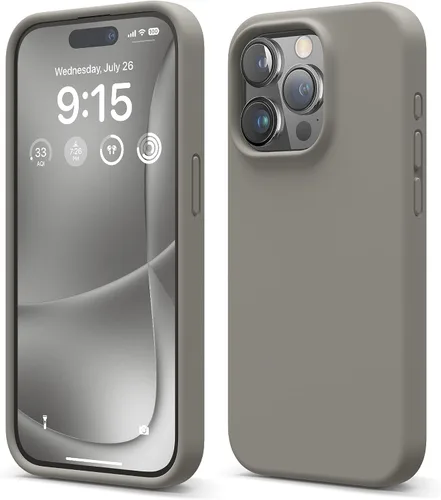 Vista 35 de elago Compatible con Funda para iPhone 15 Pro, funda de silicona líquida, funda protectora de cuerpo completo, a prueba de golpes, funda delgada