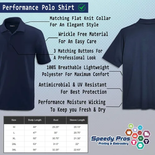 Vista 2 de Performance Golf Tees Peace Alien y Saturno Bordado Poliéster