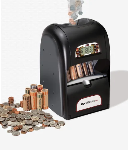 Vista 3 de MAGNIF 7500 ROLLMASTER Clasificador de monedas motorizado digital de grado profesional 100 envoltorios de monedas