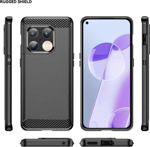 Vista 4 de Asuwish Funda protectora de silicona para OnePlus 10 Pro One Plus 10Pro 5G con protector de pantalla de vidrio templado y accesorios de celda