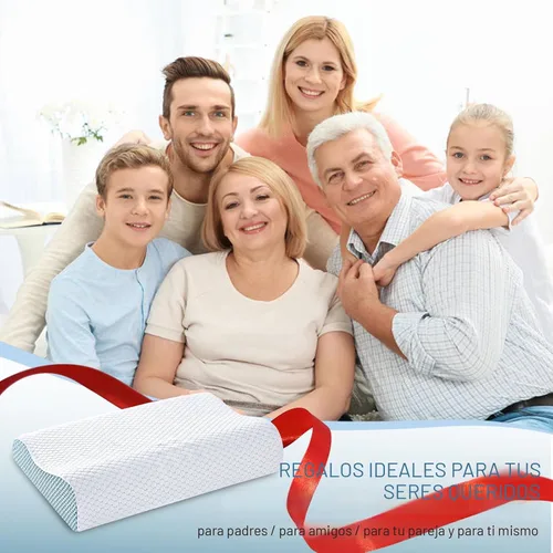 Vista 8 de Paquete de 2 almohadas de espuma viscoelástica para el cuello, almohada de apoyo para el cuello para aliviar el dolor, almohada cervical ergonómica