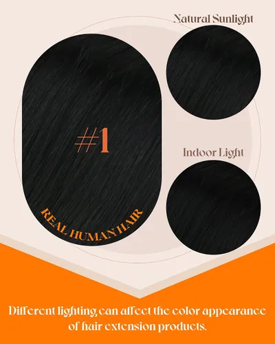 Vista 5 de Sunny I Tip - Extensiones de cabello humano con punta en I 80S, extensiones de cabello humano negro azabache, extensiones de cabello humano