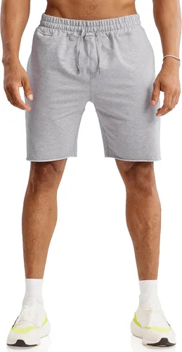 Vista 2 de Ouber Pantalones cortos de entrenamiento de gimnasio de 7 pulgadas para hombre, pantalones cortos de entrenamiento para culturismo, correr