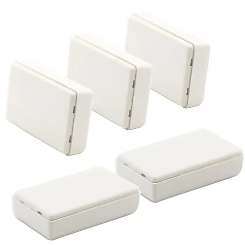 Vista 7 de Zulkit 12 cajas de proyecto de plástico ABS para proyectos eléctricos, caja de conexiones pequeña, color blanco, 2.17 x 1.28 x 0.79 pulgadas