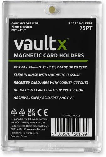 Vista 6 de Vault X Portatarjetas magnéticas de 25pt (paquete de 5) Fundas