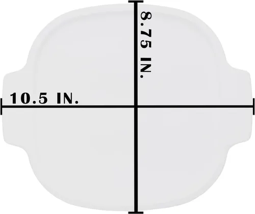 Vista 3 de CorningWare A-2-PC 2Qt & 3Qt Tapas de plástico blanco (paquete de 2) - Fabricado en Estados Unidos BPA Free Plastic Flexible Snap Fit Refrigerator