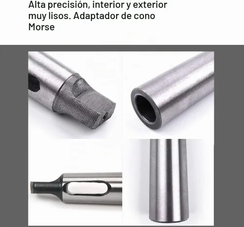 Vista 3 de ATOPLEE 3 unids Morse Taper Drill Sleeve Reductor Adaptador para Torno Fresado, MT2 a MT1, MT3 a MT2, MT4 a MT3