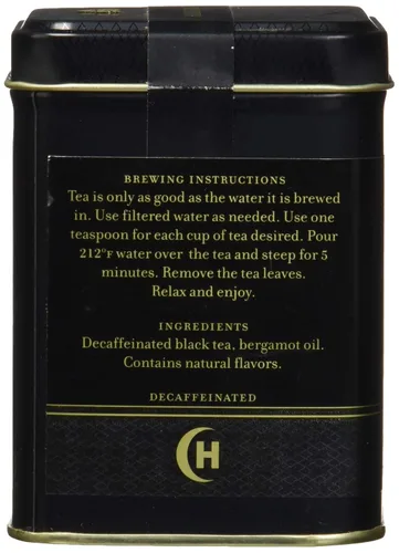 Vista 5 de Descafeinado Earl Grey, té suelto en lata de 4 onzas