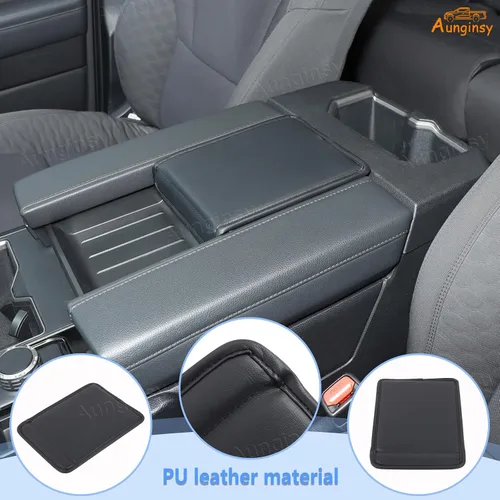 Vista 3 de Aunginsy Funda para caja de almacenamiento oculta compatible con Toyota Tundra 2022 2023 2024 2025 2026, bandeja organizadora de consola central