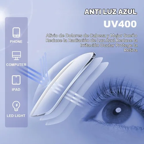 Vista 6 de Reading Glasses for Women-Fashion 5 Pack Blue Light Blocking Readers with Spring Hinge Computer Eyeglasses Multi-a01