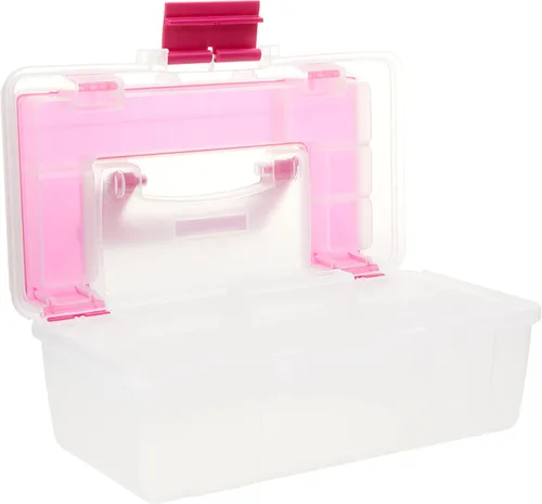 Vista 2 de Creative Options, 114-082, caja para manualidades con charola extraible de 13 pulgadas