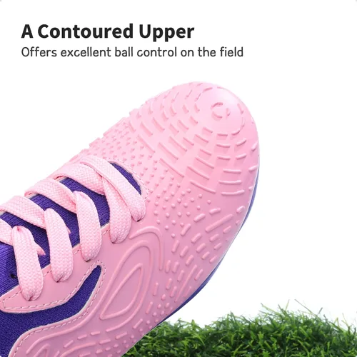 Vista 4 de Dream Pairs - Zapatos de fútbol para niños y niñas, zapatos de fútbol para niños pequeñosniños grandes