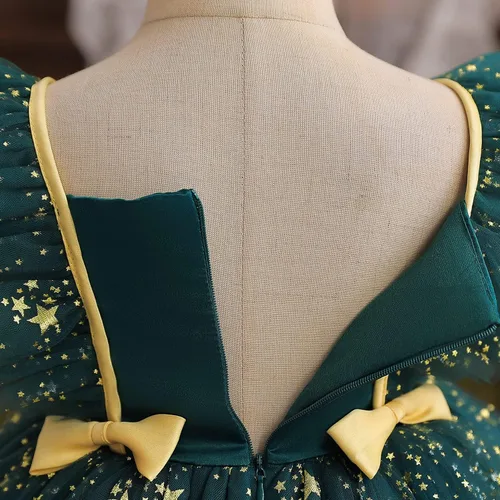 Vista 5 de Nileafes Vestido de princesa de tul para niñas pequeñas, vestido tutú de fiesta