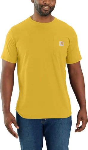 Vista 18 de Carhartt Para Hombre 104616 Force® Ajuste Relajado Peso Medio Manga Corta con Bolsillo Aventurine