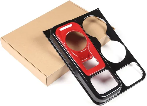 Vista 8 de TOYCIDFG Cubierta de marco para panel de cambio de marchas de automóvil compatible con Ford Maverick 2022-2024, kit de decoración de consola negro