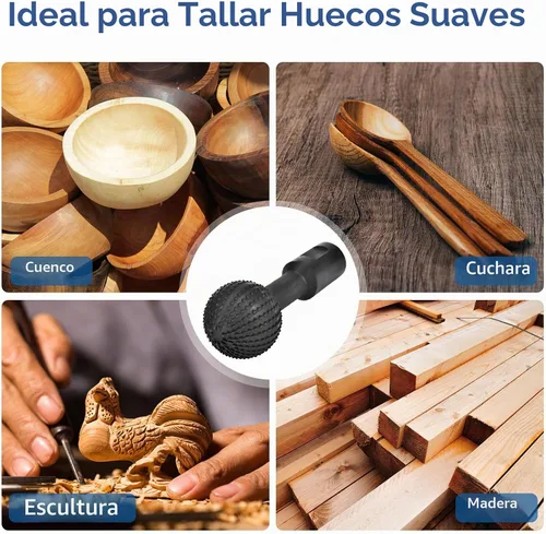 Vista 4 de JonPhoe Rebabas rotativas de esfera con roscas de 5/8-11 para amoladora angular de 4 1/2 pulgadas y 5 pulgadas, accesorios de amoladora angular