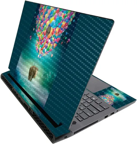Vista 676 de MightySkins - Skin brillante con purpurina para Alienware M17 R3 (2020) y M17 R4 (2021) - Diversión de los años 90 Acabado duradero con purpurina