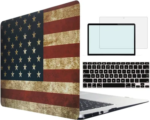 Vista 31 de Funda compatible con MacBook Pro de 13 pulgadas con CD-ROM modelo A1278 versión 2008-2012, carcasa rígida 4 en 1 de plástico a presión con protector