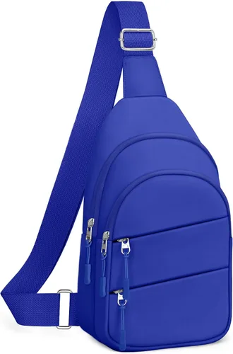 Vista 24 de Tuwubi Bolsos cruzados para mujer, bolsa para hombres, mochila pequeña de senderismo antirrobo, ligera para viajes al aire libre (M, beige)