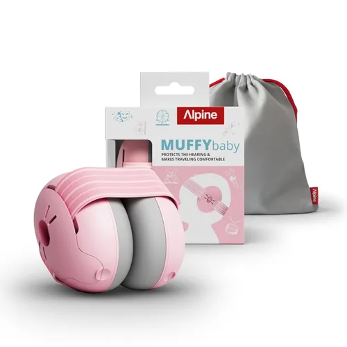Vista 14 de Alpine Muffy - Protección de oídos para bebés y niños pequeños de hasta 36 meses, certificado CE y ANSI, orejeras con reducción de ruido, cómodos