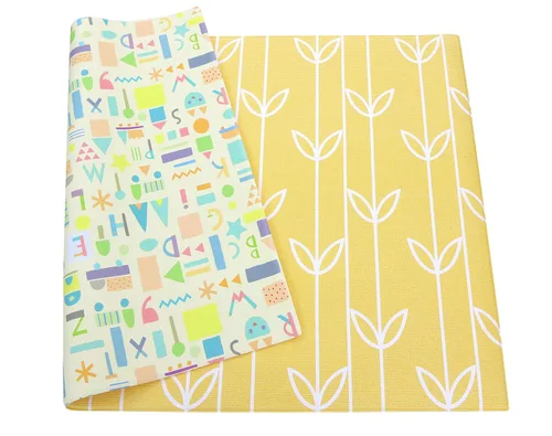 Vista 15 de Baby Care Tapete de juego (tamaño mediano, Hygge - Aztec & Arbor) 73" x 49" pulgadas, tapete de juego original de una sola pieza, reversible Hygge