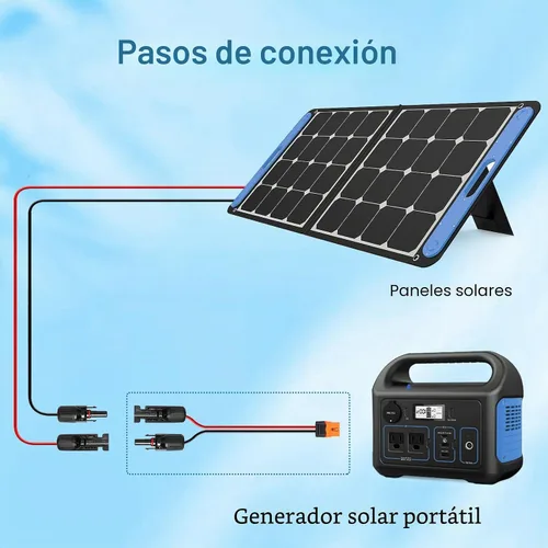 Vista 6 de MOOKEERF Cable solar a XT60i – 2 piezas de panel solar de 2 pies a XT60i adaptador adaptador cable de extensión para estación de energía portátil