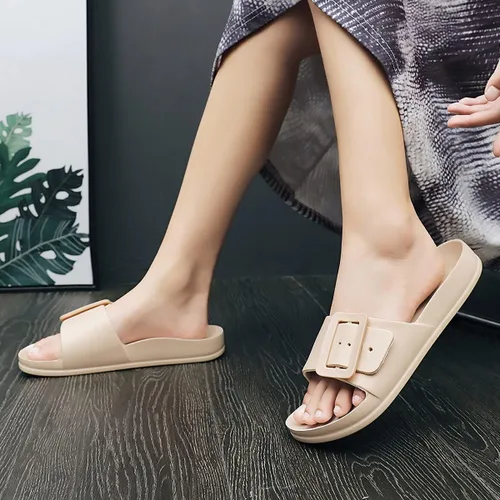 Vista 6 de L LOUBIT Sandalias de nube para mujer con soporte de arco, sandalias de recuperación suave, ligeras, para verano, playa, antideslizantes, zapatos