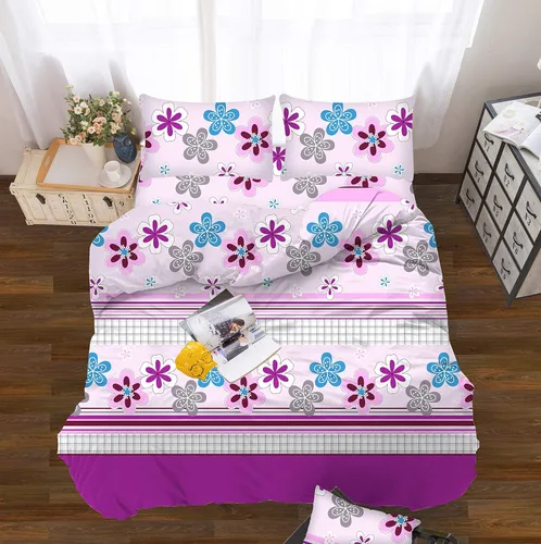 Vista 2 de All American Collection Juego de sábanas de 3 piezas con estampado suave y cómodo para dormitorio (individual, béisbol)
