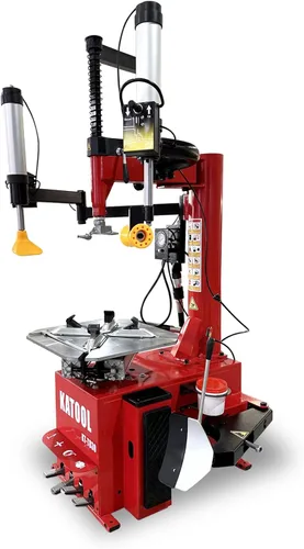 Vista 4 de KATOOL 2.0HP Cambiador de neumáticos Bead Blaster Wheel Balancer Machine Combo KT-T830+KT-B700 Máquina cambiadora de neumáticos Máquina de 2-Rojo