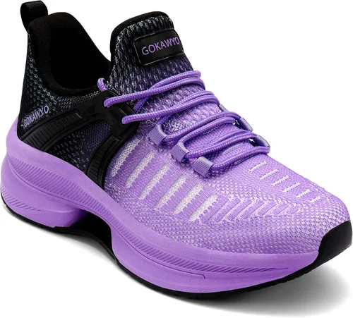 Vista 3 de Gokawyo Zapatos para caminar para mujer, zapatos de correr de malla transpirable