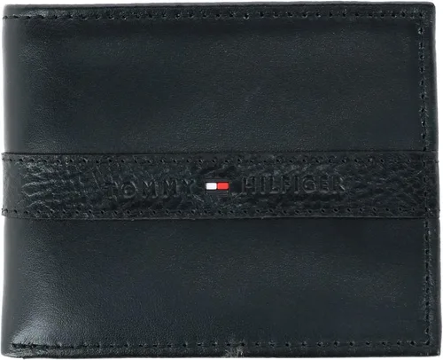 Vista 13 de Tommy Hilfiger Cartera Passcase para hombre con ventana de identificación removible Negro