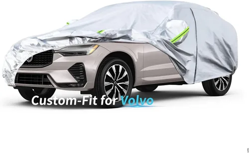 Vista 8 de Funda a medida para automóvil Volvo, funda de automóvil de 7 capas impermeable para todo tipo de clima, para exteriores, cubierta completa contra