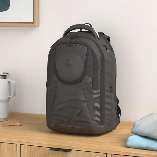 Vista 2 de SwissGear Mochila para laptop, Negro, 17 pulg.