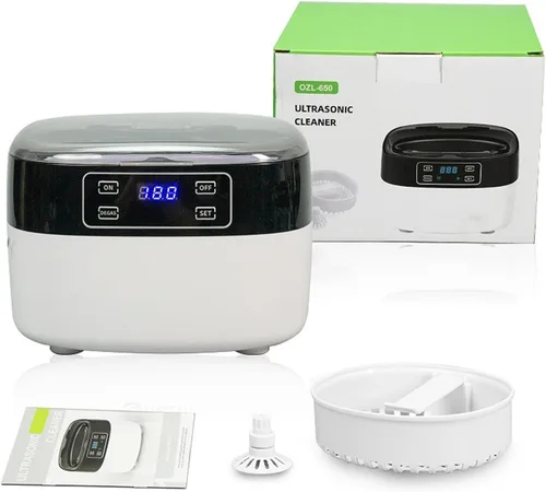 Vista 7 de Limpiador ultrasónico, Máquina ultrasónica del limpiador de joyas, Máquina profesional del limpiador del retenedor 43kHz, Portátil monedas reloj
