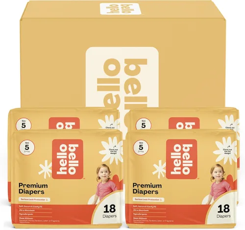 Vista 31 de Hello Bello Premium Pañales para bebé talla 1, 32 unidades de pañales desechables, extra absorbentes, hipoalergénicos con ajuste cómodo y seguro