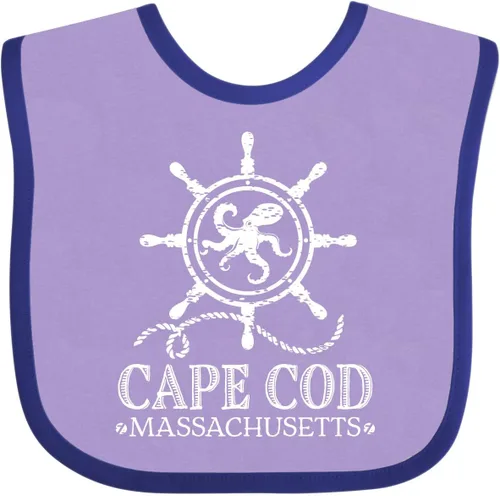 Vista 10 de inktastic Cape Cod Massachusetts - Babero náutico para bebé