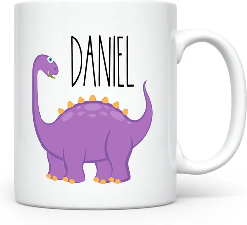 Vista 28 de Taza personalizada para niños y niños Taza personalizada de chocolate caliente, cacao, café y té Nombre personalizado regalo de cumpleaños
