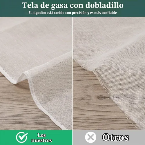 Vista 3 de Reginary - 24 piezas de paños de queso de 15 x 15 pulgadas a granel, grado 100, paño de queso con dobladillo para colar, 100 % algodón sin