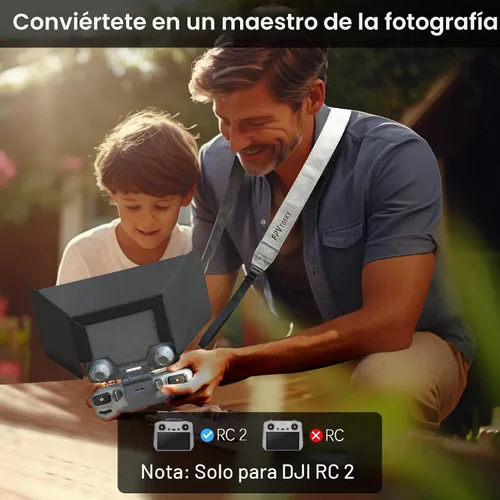 Vista 9 de FPVtosky Controlador RC 2 más kit de protector para DJI Lito X1/Mini 5 Pro/4 Pro/Flip/Air 3S, kit incluye cubierta de capó solar RC 2, cordón RC2