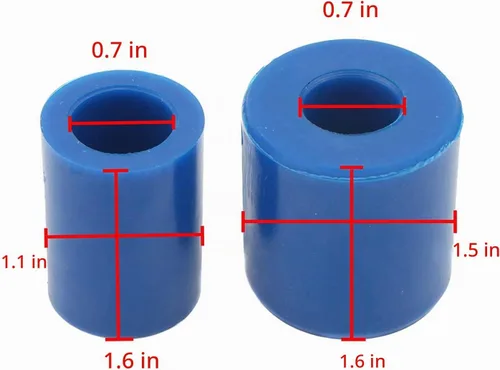 Vista 3 de Para Peterbilt Kit de bujes de rodillo de capó Accesorios de rodillos de capó para Peterbilt 357 375 379 Reemplazar 13-04391 13-03593 y 377 con Azul