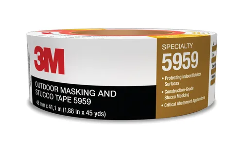 Vista 4 de 3M Cinta adhesiva y estuco para exteriores 5959, roja, 1.890 in x 134.8 ft, 12,0 mil