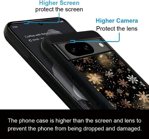 Vista 1498 de Compatible con Google Pixel 4A 5G Mobile Case Creative Acrylic Panel trasero Silicona Protección Grip especialmente diseñado para Google Pixel 4A 5G