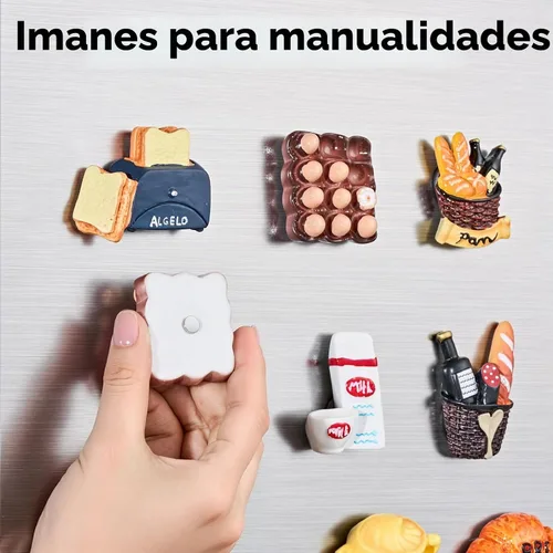 Vista 4 de SMARTAKE 45 piezas de imanes para refrigerador, imanes pequeños redondos de 6x2mm para nevera, imanes de neodimio premium multiusos para oficina