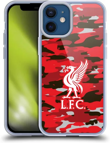 Vista 57 de Head Case Designs Funda de gel con licencia oficial del Liverpool Football Club Away Colourways Crest Camou [protección de grado militar] compatible