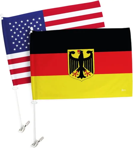Vista 143 de Paquete de bandera de coche de la Copa del Mundo 2022 de Gales, bandera americana para carros, decoración de automóviles, pancarta pequeña