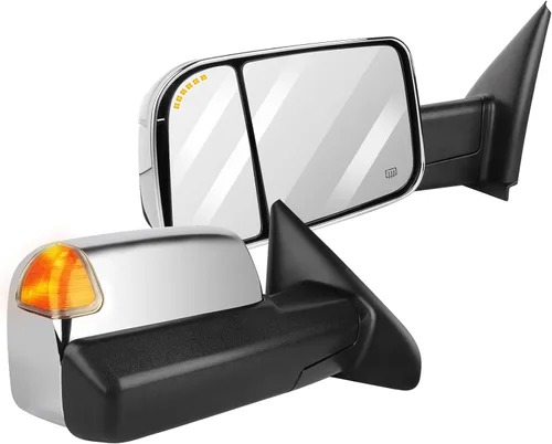 Vista 23 de Espejos de remolque para 1994-1997 para Dodge para Ram 1500 para Ram 2500 para Ram 3500 Modelos, espejos de remolque con espejos laterales