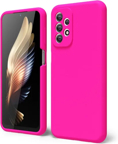 Vista 153 de oakxco Funda para teléfono Samsung Galaxy A12 con agarre de silicona líquida, linda delgada fina suave cubierta de gel de goma TPU lisa para mujeres