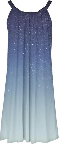 Vista 3 de UODSVP Vestidos de mujer 2022 Casual chaleco sin mangas estampado bohemio suelto sin mangas vestido grande casual vestido de verano